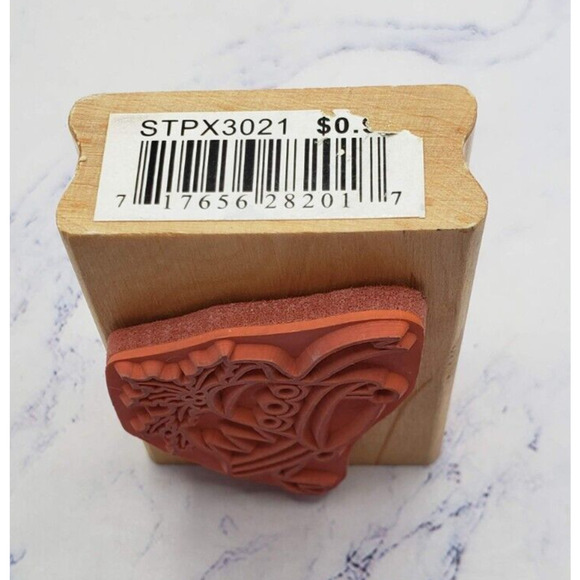 Christmas Bells With Holly Canadian Maple Collection Wood Mounted Rubber Stamp - Picture 5 of 8